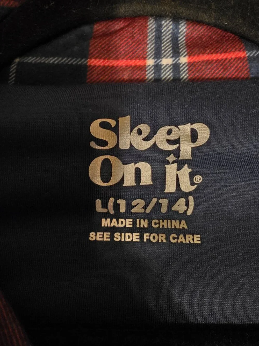 Sleep On It Boys Christmas Pajama Set NWT Large 2 Piece Jersey Coat